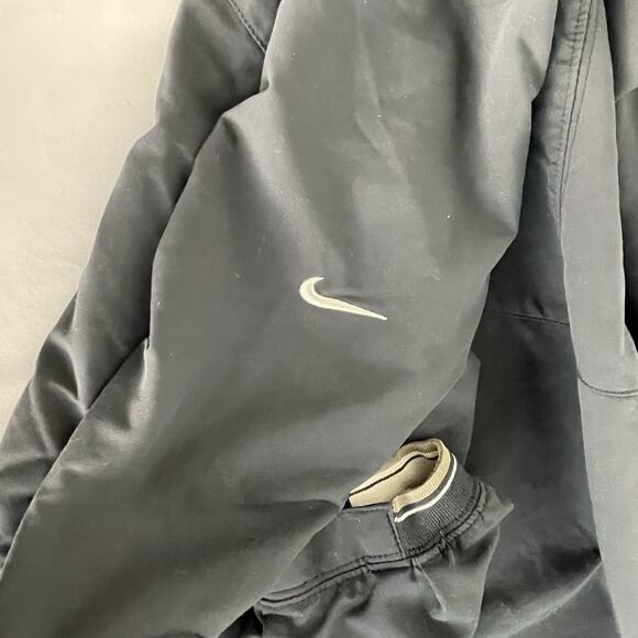 NIKE GOLF Windbreaker Jacket Men's 3XL Black Athletic Performance V Neck - Picture 6 of 6